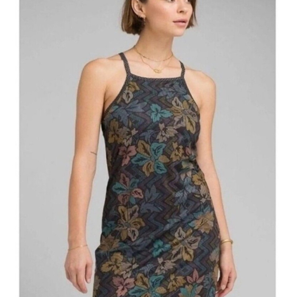 Prana Black and Gray Strappy Top